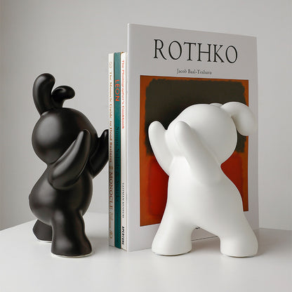 Ferma Libri in Ceramica Rabbit