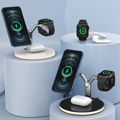 Caricatore magnetico 3 in 1 da 15W per iPhone, Watch e AirPods Pro